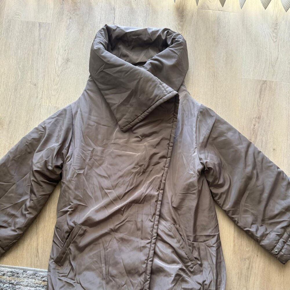 Amaia Design Puff Jacket Women’s Large - Stylish, Brown, Excellent Condition